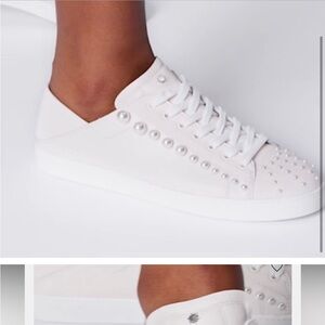 Stuart Weitzman Goldie Convertible Pearl Sneakers